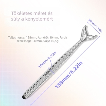 Hal alakú érintőképernyős stylus diákoknak és irodai íráshoz, ütés- és kopásálló, kompatibil Apple- és Huawei-készülékekkel.