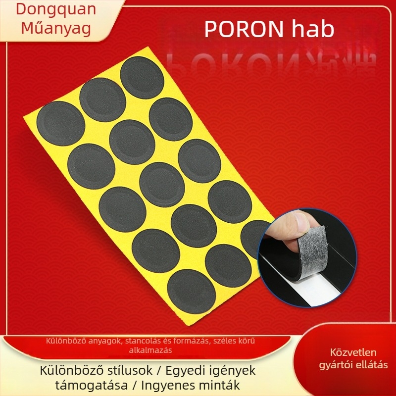 PORON fekete habpárna billentyűzethez, antistatikus, ütéscsillapító, csúszásmentes