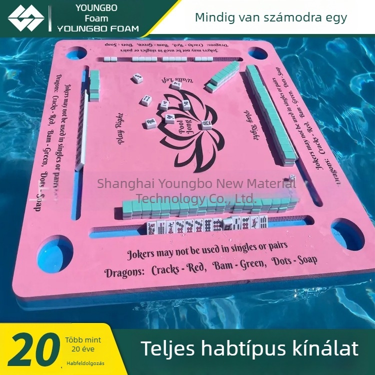 Úszó mahjong asztal medencéhez, 2 az 1-ben mahjong és póker játékasztal a strandhoz és a melegforrásokhoz