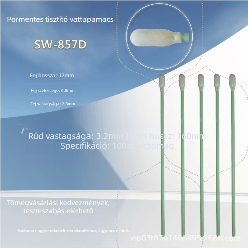 Elektronikai eszközökhöz készült porszagmentes tisztítótampont, poliuretán szivaccsal, nagy sűrűségű tisztítás