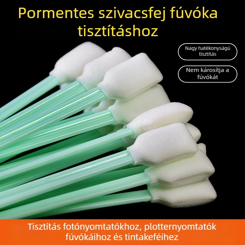 Pormentes tisztító vattapálcikák tintasugaras nyomtatókhoz és lézerlencsék tisztításához
