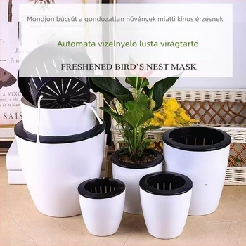 Nagy gyanta hidroponikus virágtartó automata vízfelvétellel, pothos számára – minimalist dizájn