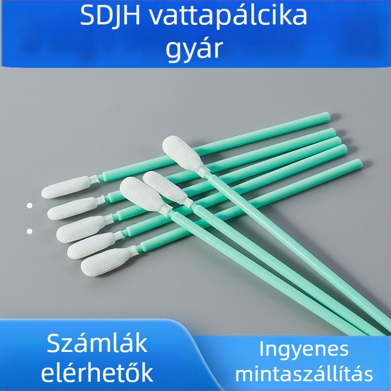SDJH-722 Pormentes tisztító vattapálca kamera- és LCD-kijelző tisztításához, sík fej, ipari pormentes kendő