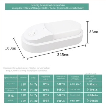 LED fali lámpa indukciós kapcsolóval, 220V, modern minimalist stílusú beltéri használatra
