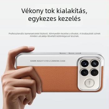Redmi K90 Pro Max védőtok kamera-stílusban, bőrhatású textúrával, limitált szín, ütésálló