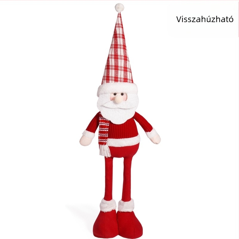 20 hüvelykes textil Mikulás dekorfigura