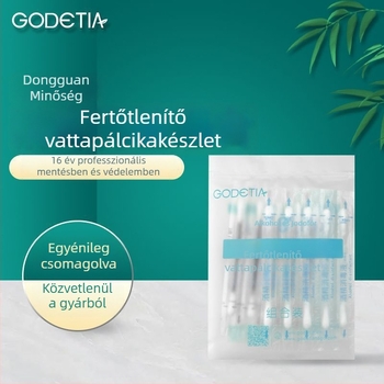 Egyszer használatos povidon-jód és alkohollal ellátott vattapálcikák — hordozható fertőtlenítő készlet semleges csomagolással