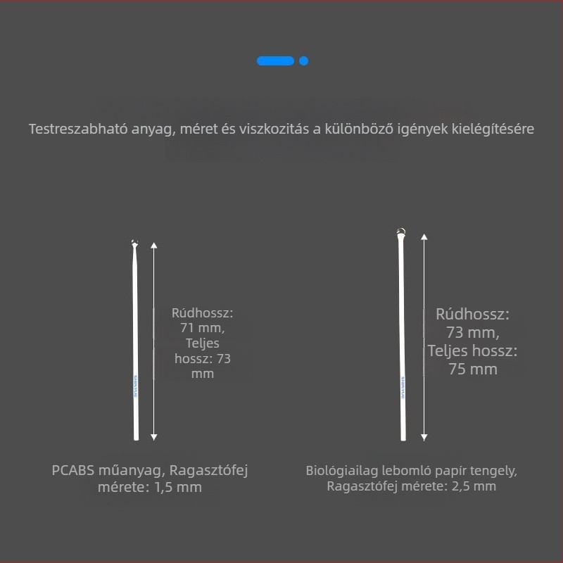 Pormentes lencse-tisztító rúd, ABS műanyag rúd, chipport eltávolítás, szilikonmentes, ESD ragadós porrúdd