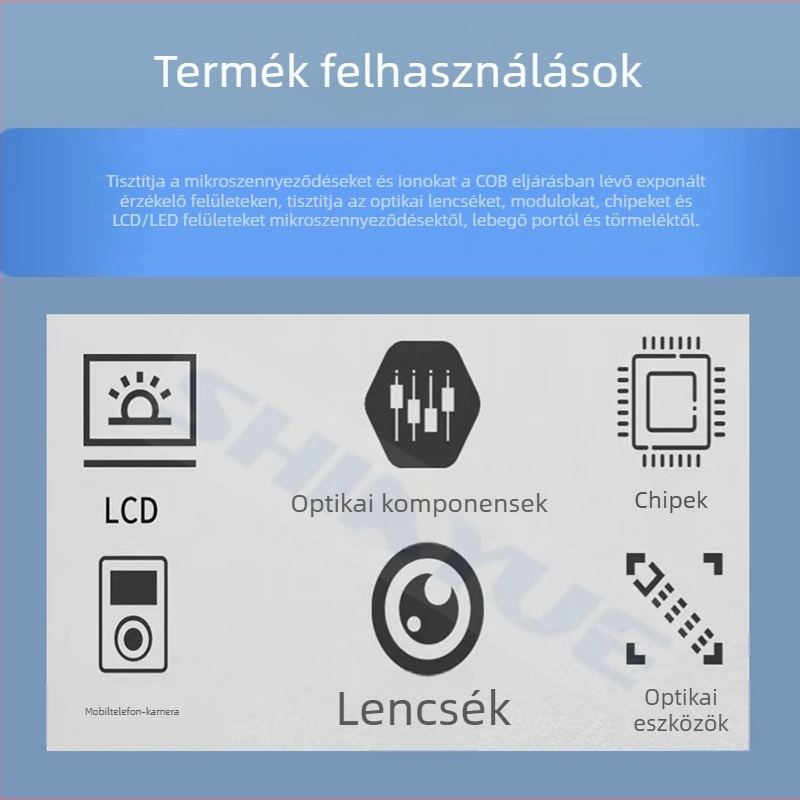 Pormentes lencse-tisztító rúd, ABS műanyag rúd, chipport eltávolítás, szilikonmentes, ESD ragadós porrúdd