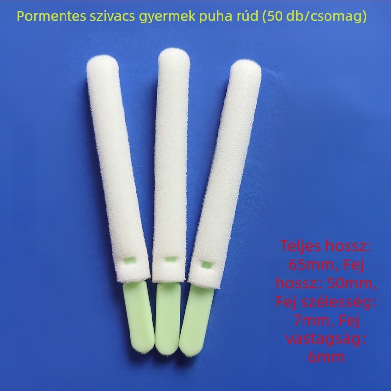 Orrmelléküreg-gyulladásra szánt pamut tampont helyi gyógyszeradagoláshoz (puha vagy kemény rúd), pormentes, 50 db/csomag