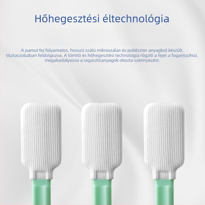 Szálmentes tisztatérhez készült vattapálcikák, ultrafin rosttal, elektronika és félvezetők számára