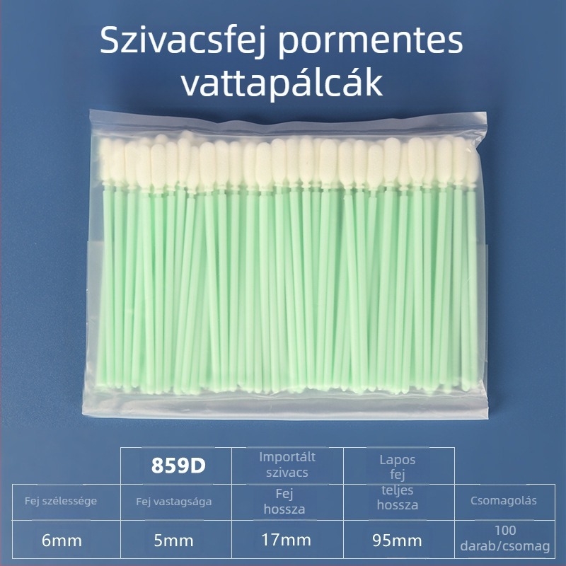 859D szivacsfej pormentes vattatisztító pálca tintasugaras nyomtatófejek és UV nyomtatáshoz