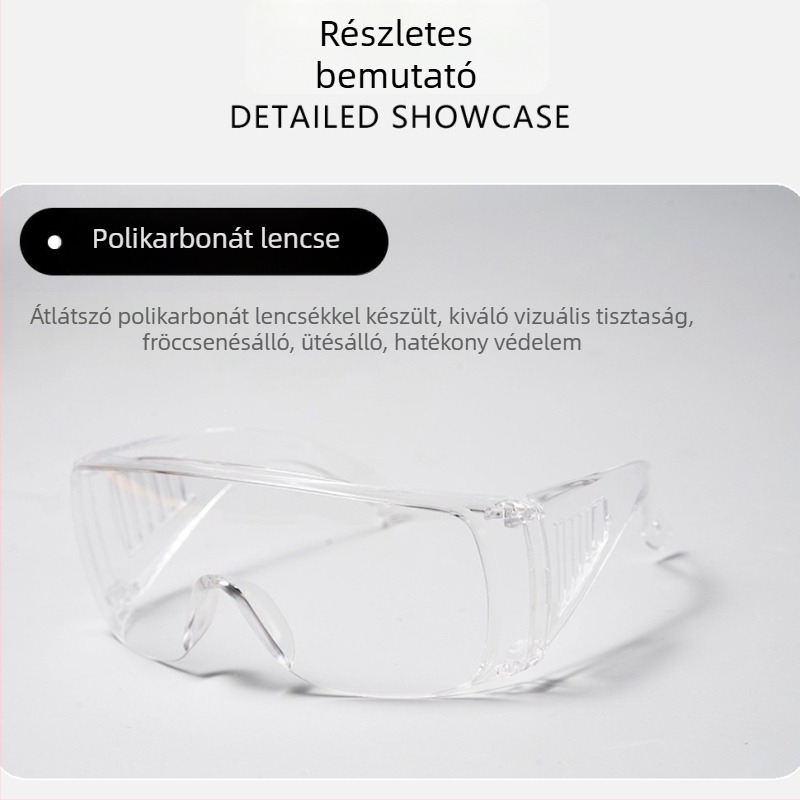 Munkavédelmi védőszemüveg párátlanító és cseppvédelmi funkcióval