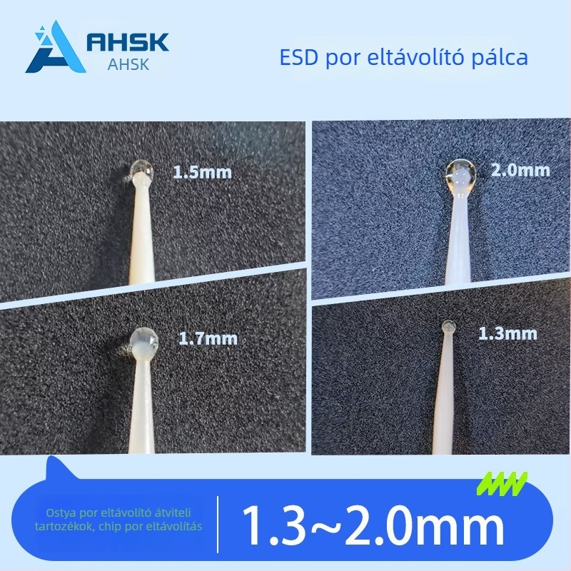 ESD por eltávolító pálca chip wafer nyílások tisztítására, ragasztó szélesség 1,3–2,0 mm