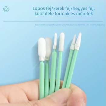 Szivacsfejű tisztító pálcikák, magas minőség, szöszmentes, elektrosztatikus mentes, modell 722