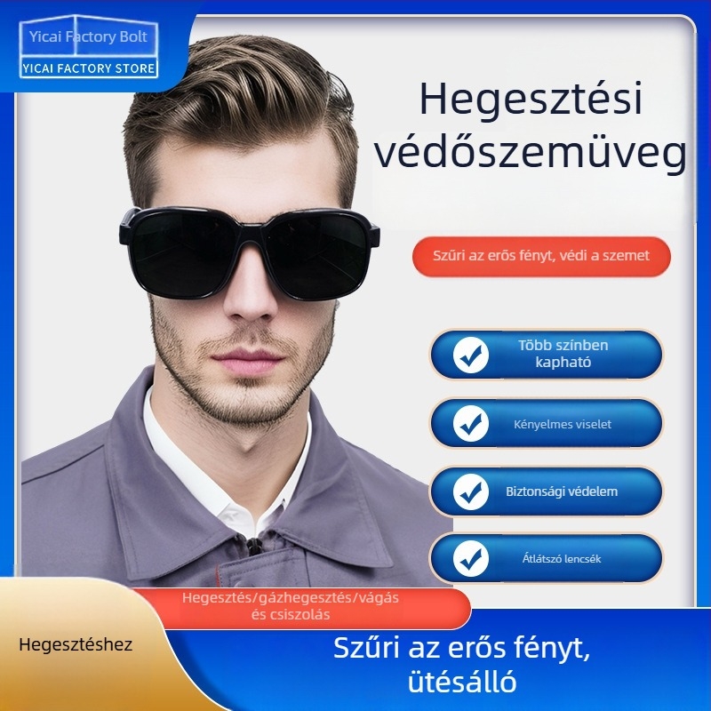 Automata sötétítésű hegesztő szemüveg, védő szemüveg hegesztőknek, HD tükröződésmentes szemüveg