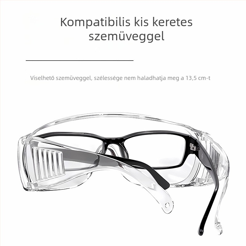 Szabadban használható védő szemüveg kerékpározáshoz – szél-, por- és fröccsálló, anti-fog bevonattal