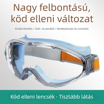 Két színű védőszemüveg szél- és homok elleni védelemmel, fröccsenés elleni védelemmel, motorkerékpárhoz