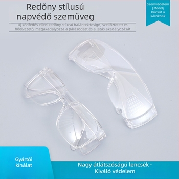 Védő szemüveg megerősített lencsékkel, ütésálló, HD éles látás