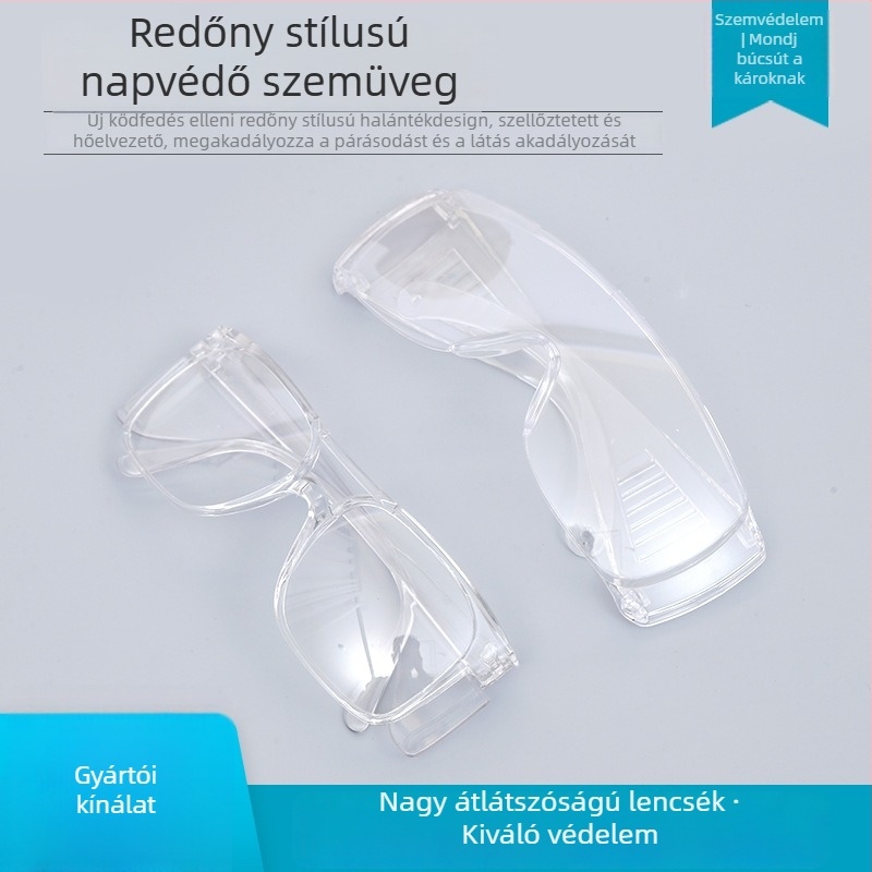 Védő szemüveg megerősített lencsékkel, ütésálló, HD éles látás