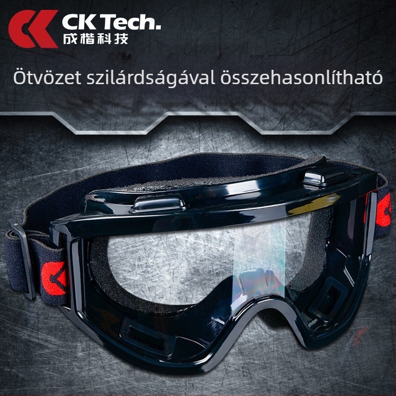 Motorkerékpár védőszemüveg, páramentesítő, szél- és homokálló, fröccsenés elleni védelem