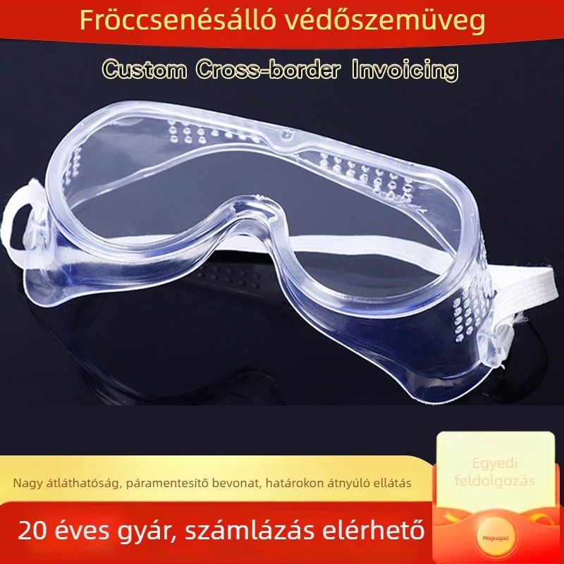 Haomai védő szemüveg munkához és kerékpározáshoz, permet- és szélálló, homok- és porálló, csiszolásálló, párátlanító bevonattal