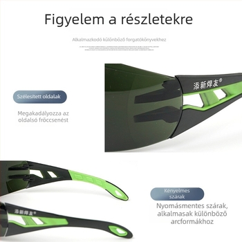 T3 hegesztővédő szemüveg, második generáció, polikarbonát lencsékkel, UV védelem, anti-fog, por- és fröccsenés elleni védelem argon ívhegesztéshez