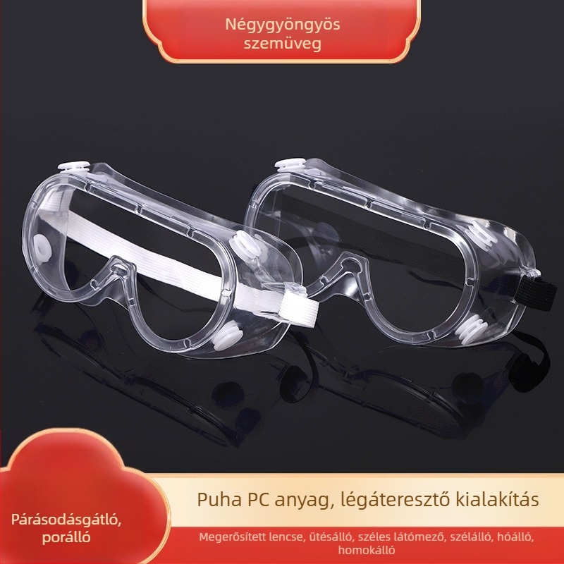 Raftinghez készült védőszemüveg – páramentesítés elleni védelem, szél és homok elleni védelem, ütésálló, fröccsenés és por elleni védelem, ipari szemvédelem