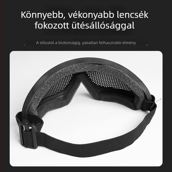 Szélálló védőszemüveg, taktikai szemüveg off-roadhoz, sí- és szabadtéri kerékpározáshoz, polarizált lencsékkel