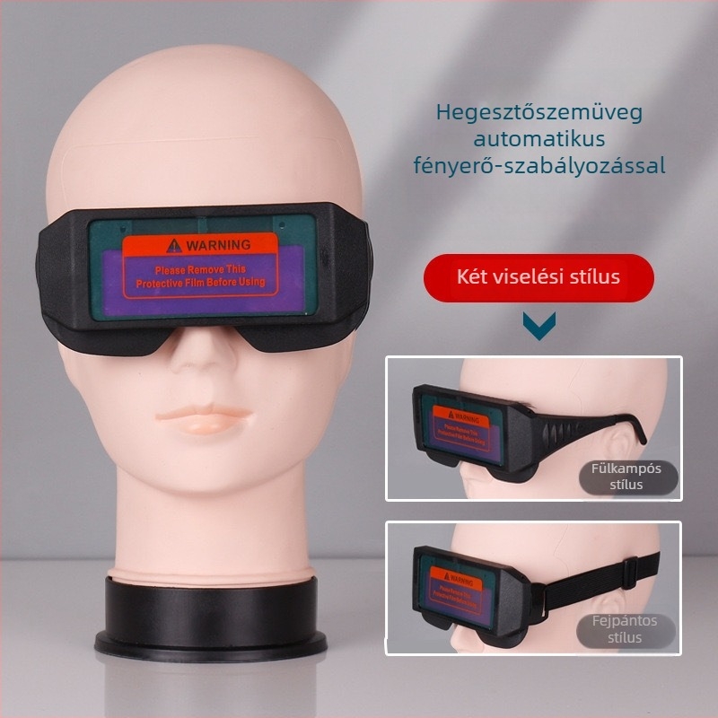 Automatikusan sötétedő hegesztő szemüveg és védőmaszk ívhegesztéshez, UV védelem