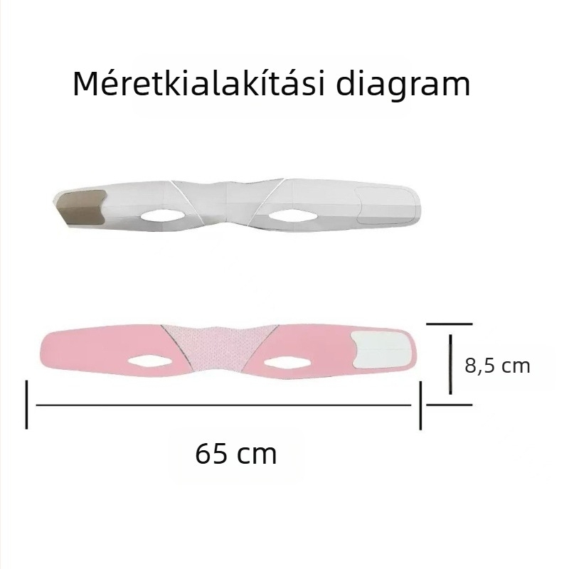 V‑vonalú arclifting és feszesítő maszk, nazolabialis redők és kettős áll ellen, éjszakai arcfestő maszk