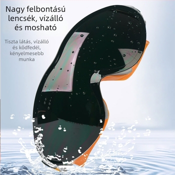 Hegesztővédő szemüveg tükröződésmentes, ív-, ütés- és égésvédelmi tulajdonságokkal
