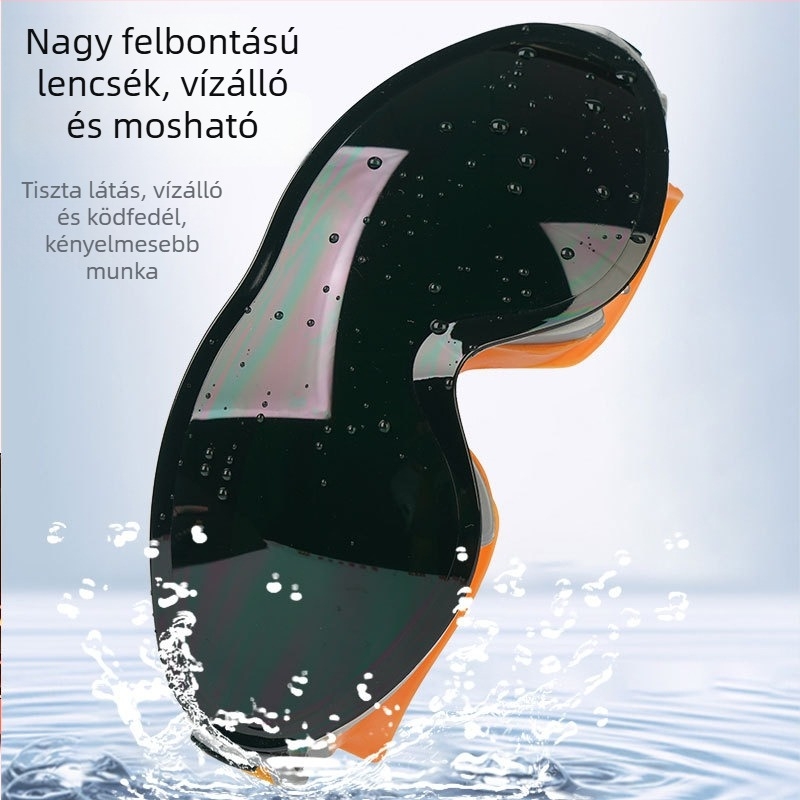 Hegesztővédő szemüveg tükröződésmentes, ív-, ütés- és égésvédelmi tulajdonságokkal