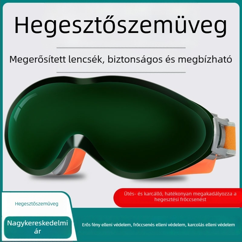 Hegesztővédő szemüveg tükröződésmentes, ív-, ütés- és égésvédelmi tulajdonságokkal