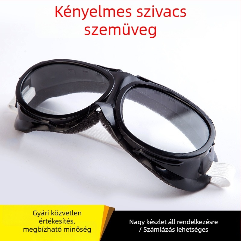 Szellőző ipari védőszemüveg por- és fröccsenés elleni védelemmel, szél- és homokálló, teljesen zárt