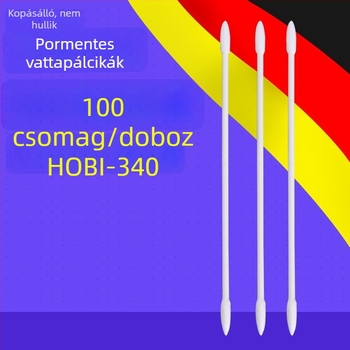 Pormentes tisztító pálca papírrúddal optikai lencsékhez és chipekhez