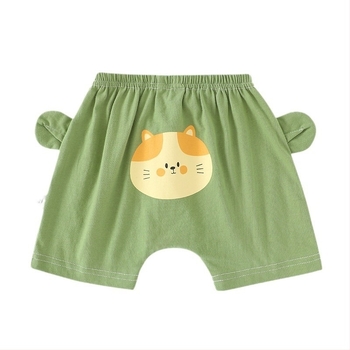 Pamutból készült nyári rövidnadrág babáknak, harém stílusú nadrág, uniszex