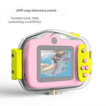 X11P Mini Gyerek Akciókamera, Vízálló, HD Digitális Videó Kamera, Rajzfilm Stílusú Kompakt Kamera