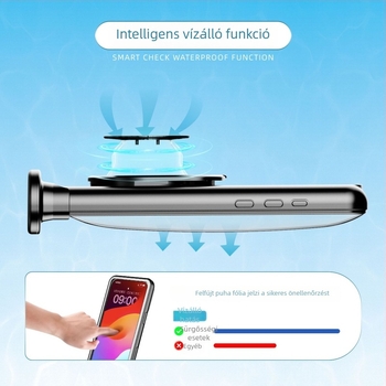 Vízálló tok iPhone-sorozathoz önellenőrző vízállósággal, 30 m merülési mélység, PC anyag, kettős vízzárás, érintőképernyő nedves kézzel is használható, kristálytiszta hívások, testreszabás támogatott