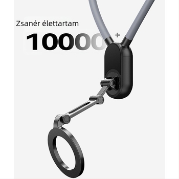 Mellkasra szerelhető felvételi állvány rezgéscsillapítással, MagSafe telefon-tartóval, kültéri élő közvetítéshez