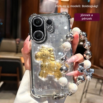 Fekete védőtok a Vivo S30 Pro Minihez – minimalist design, leesés elleni védelem