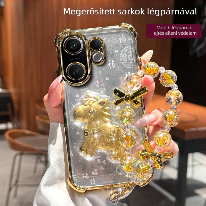 Fekete védőtok a Vivo S30 Pro Minihez – minimalist design, leesés elleni védelem