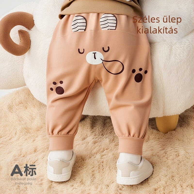 Baba PP nadrágok, kényelmes meleg hosszúnadrág gyerekeknek, poliészter-spandex keverék