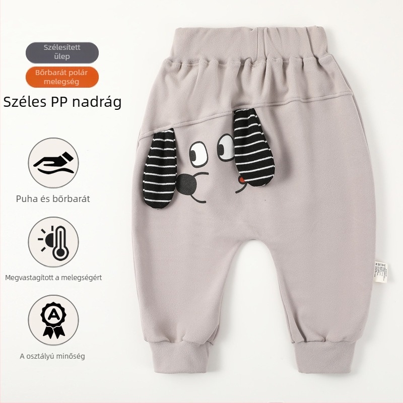 Baba PP nadrágok, kényelmes meleg hosszúnadrág gyerekeknek, poliészter-spandex keverék