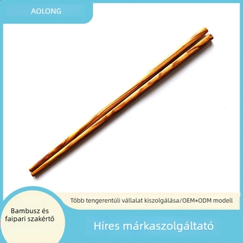 Olívafából készült evőpálcikák, háztartási használatra, festék- és viaszmentesek, japán stílusú, tömör fa, csúszásmentes, hőálló