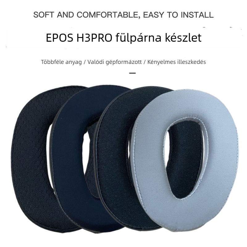 EPOS H3/H3PRO Hybrid fejhallgatók fülpárnái – cserealkatrészek, szivacs és bőr borítás