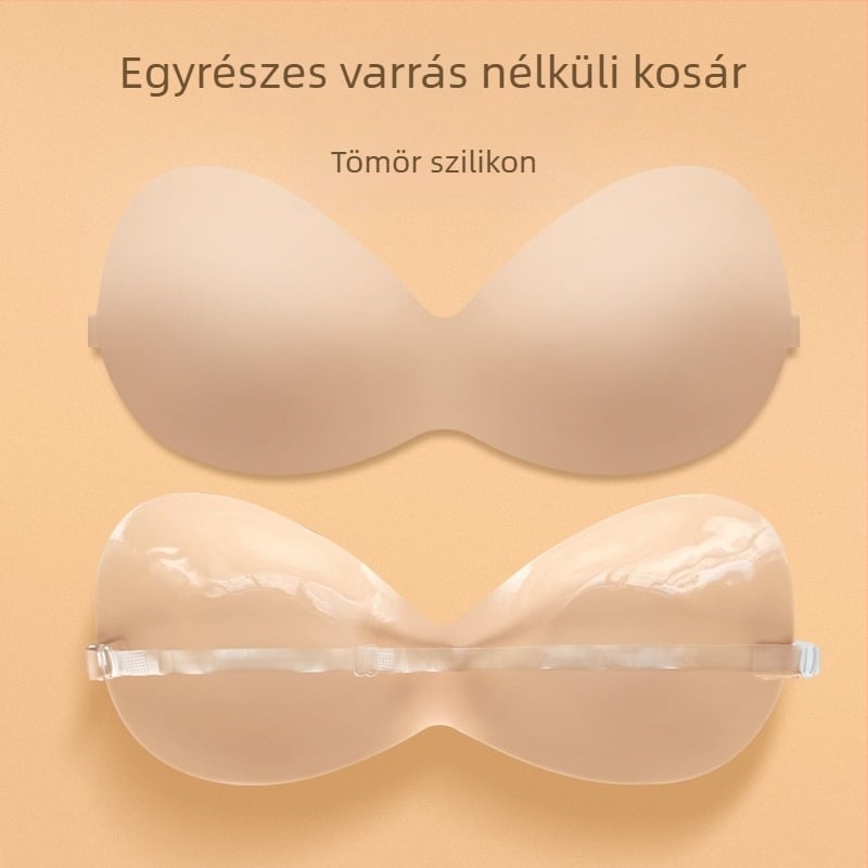 Szilikon láthatatlan melltapasz váll nélküli ruhákhoz, összegyűjti és megemeli a kis melleket, esküvői fotózáshoz