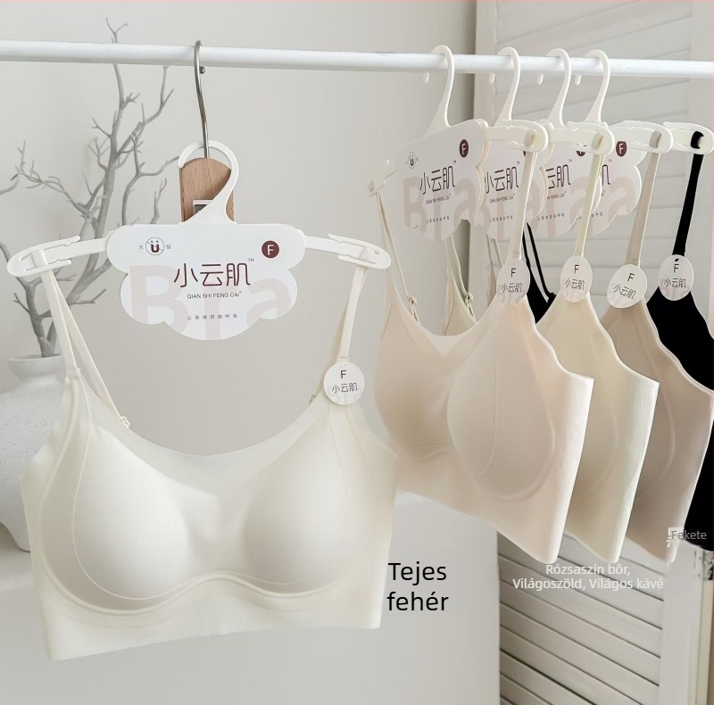 Mágnesmentes bőrszínű fehérnemű fiatal nőknek, push-up, lélegző, vonzó hátsó rész, egy darabból álló modell, vékony kosár, felhőbőr felső