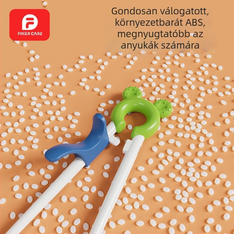 Gyerekeknek szóló, állítható edzőpálcikák – biztonságos, könnyen fogható, műanyag evőeszközök tanuláshoz
