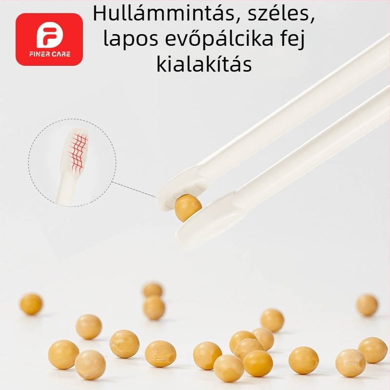 Gyerekeknek szóló, állítható edzőpálcikák – biztonságos, könnyen fogható, műanyag evőeszközök tanuláshoz